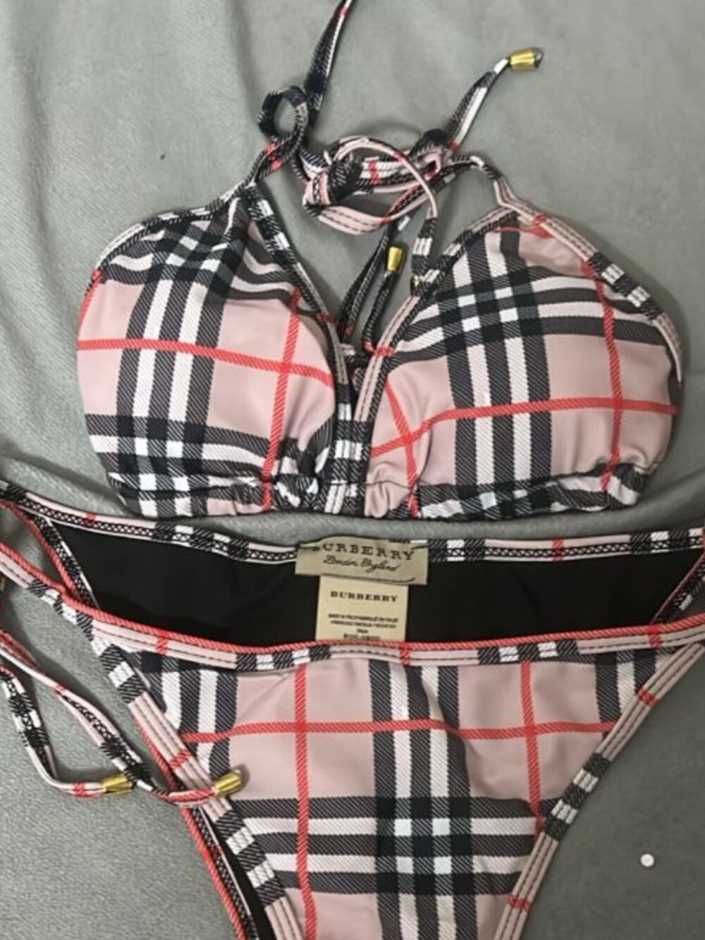 Tan Burberry Bikini - Picture 2 of 2